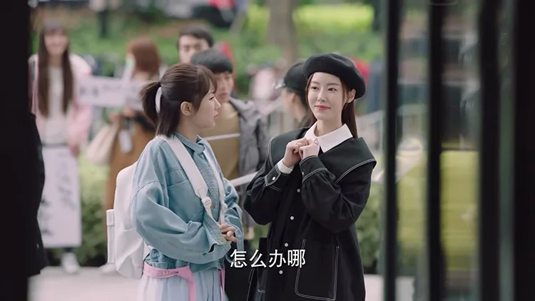 Dear Love Blueberry Yang Zi, стиль знаменитостей, черно-белый Тренч с узором, Женское пальто средней длины, весна и