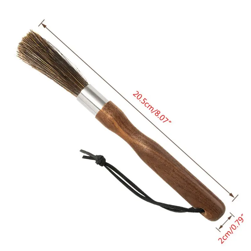 Кофемашина шлифовальный порошок Чистящая Щетка с натуральной деревянной ручкой щетина кухонный инструмент