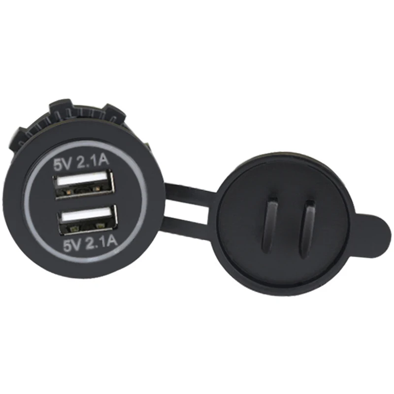 Автомобильное зарядное устройство с двумя USB разъемами 5 В, а для постоянного тока, 12 В, 24 В, автомобильное зарядное устройство с двумя usb-портами для iphone X, XR, XS, Max, 8, 7, 6 plus