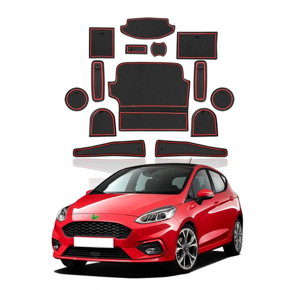 RUIYA коврик для паза двери автомобиля Ford Fiesta MK8 2019 2020 противоскользящая защита от