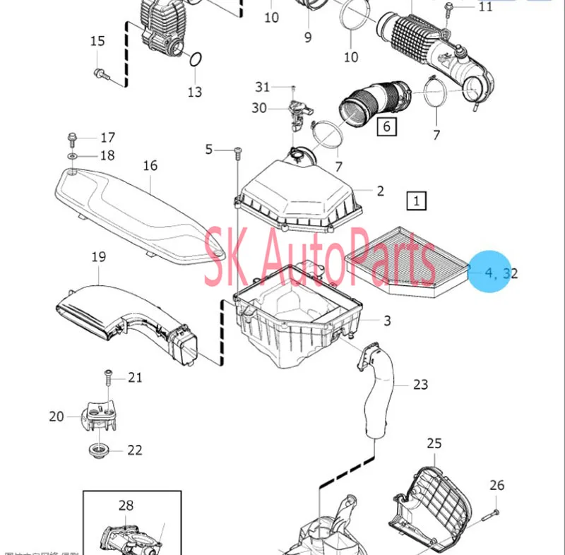 31368022 воздушный фильтр двигателя автомобиля для Volvo V40 беговые T3 T4 1,5 т 2,0