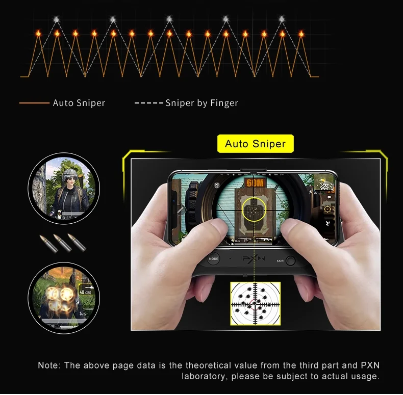 PXN-P10 Лидер продаж Bluetooth мобильный джойстик игровой контроллер для iOS съемки игр