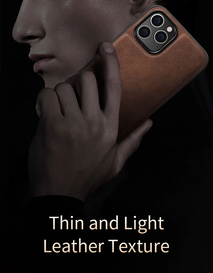 For IPhone 12 12 Pro 12 Max for IPhone 12 Pro Max Case X-Level Retro Leather Soft Silicone Edge Back Cover Case High Quality