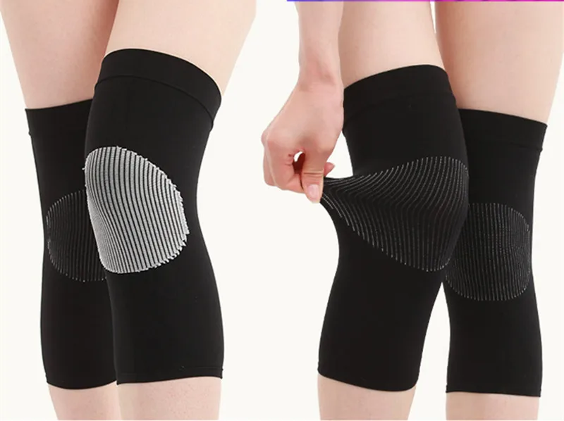 

Knee Support Protector 1 pair Leg Arthritis Injury Gym Sleeve Elasticated Bandage knee Pad Knitted Kneepads Warm knee support