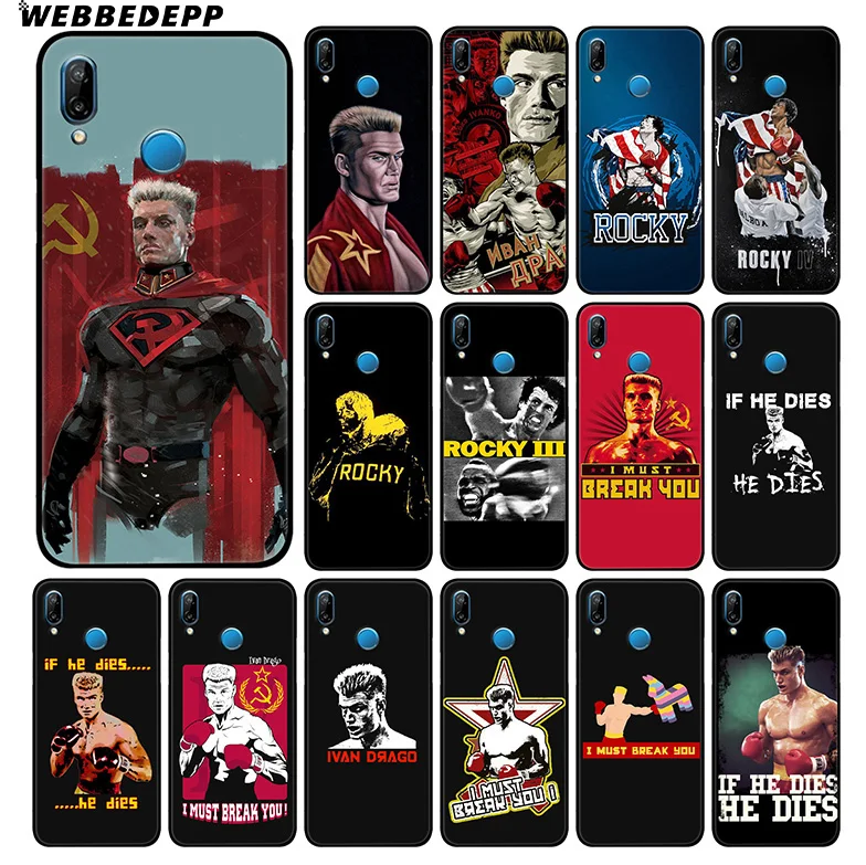 Ivan Drago Rocky Soft Case for Huawei Mate 30 P20 P30 P Smart Z Plus Lite Pro 2018 2019 Honor View 20 9X |