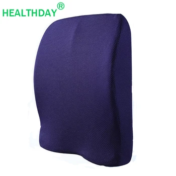 

Lumbar Support Back Pillow for Chair Pineapple Mesh Fabric Memory Foam Waist Buckle Fixed Home Decoration Office Car Back Pillow