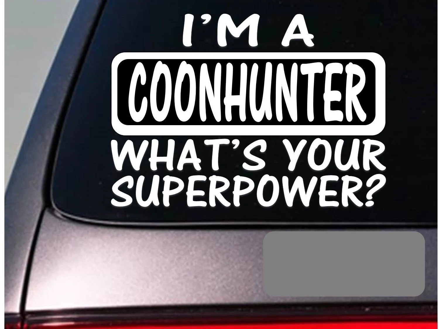 I'm Coonhunter Наклейка coonhound walker trap стикер на окно