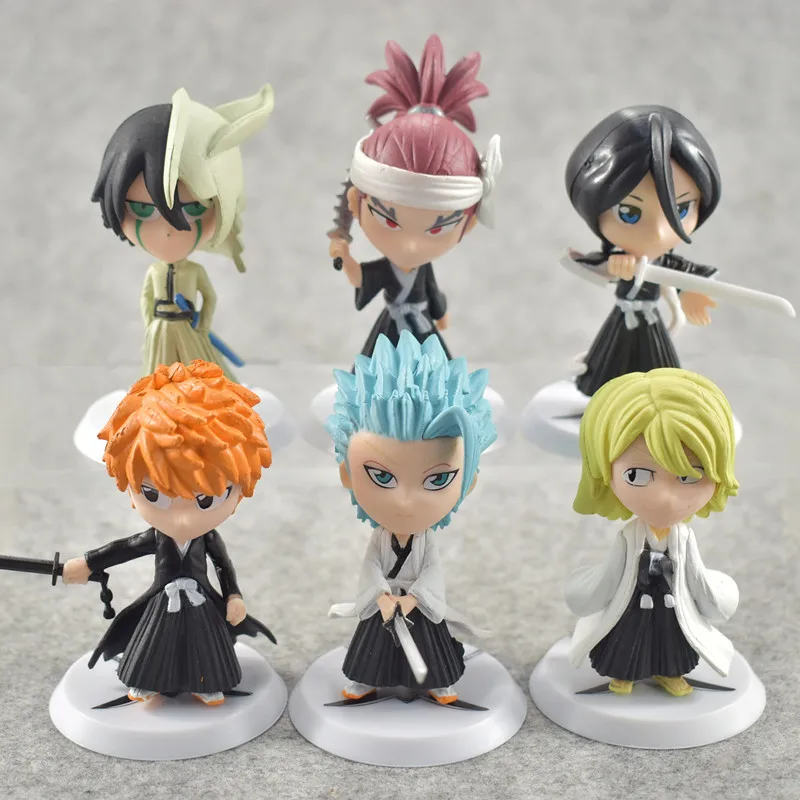 6 стилей Bleach Kurosaki ichigo фигурку аниме Shonen манга ПВХ фигурка кулон брелок Kuchiki Rukia Ulchi