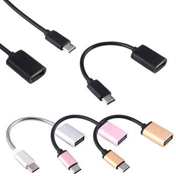 

1pc USB OTG Type C to USB Adapter OTG Fast Charging Type-C Charger Data Cable Converter