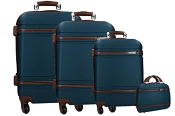 

Set valigie trolley 3 pezzi + beauty rigido blu PIERRE CARDIN cabina VS167