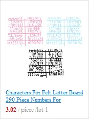 312 Characters For Felt Letter Board Piece Numbers For Changeable Letter Board AXYF