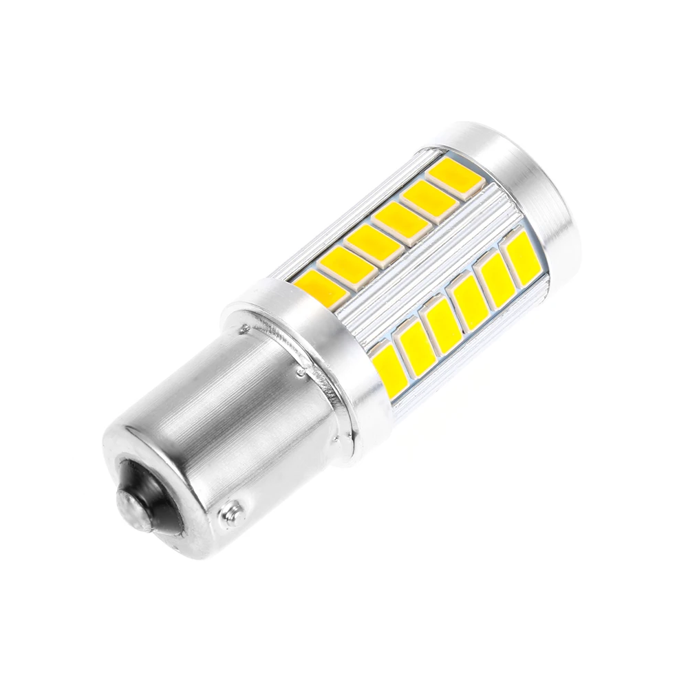 

1Pcs Car Lighting Source Yellow/Red/White 1156 BAU15S PY21W LED Daytime Running Light Bulb 33SMD Turn Signal Light