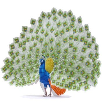 

Peacock Folding Cutting Mini Cute 3D Paper Model Papercraft Animal Figure DIY Kids Adult Handmade Craft Toys QD-244