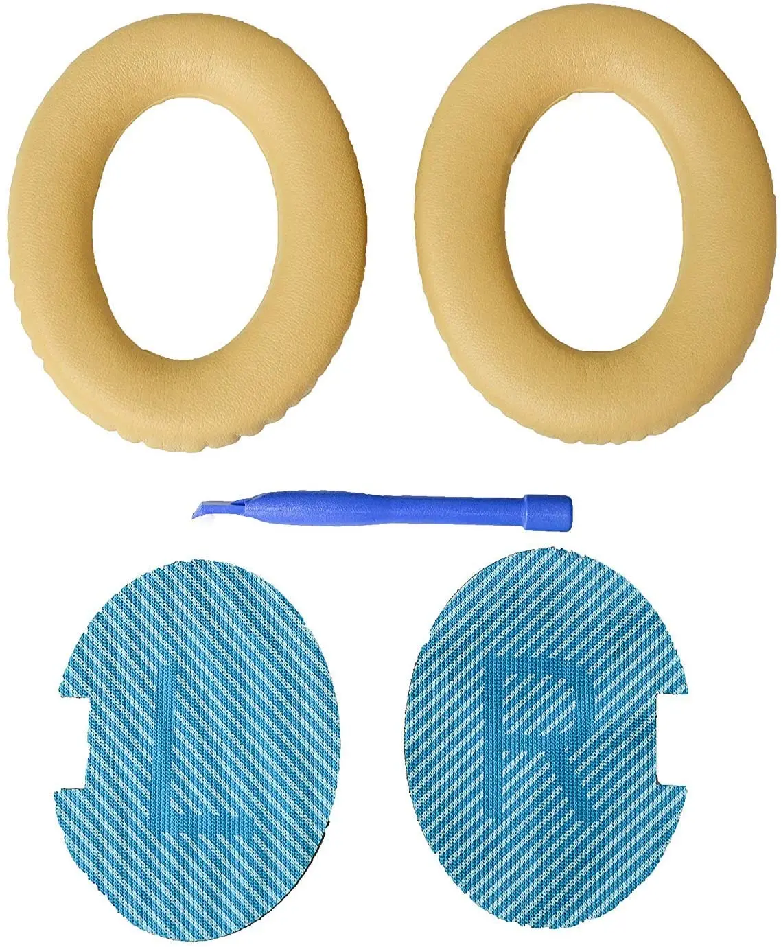 Auricolari Premium Compatibili Con Le Cuffie Bose Silenzicomfort 25 (Qc25) (Qc25, Beige). Pelle Proteica Premium | Soft High-Densi