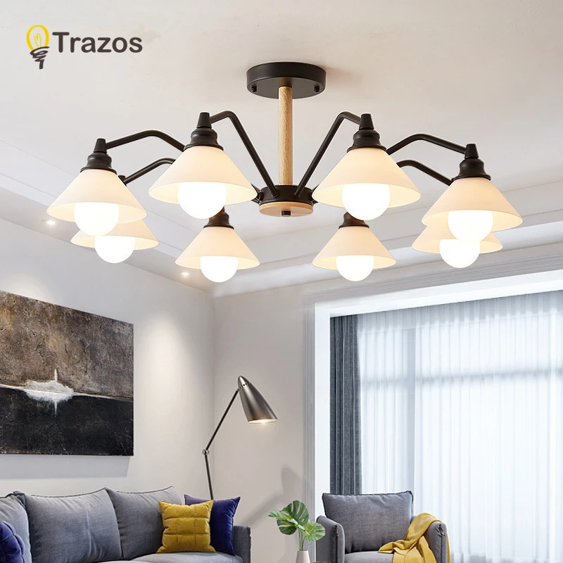 

TRAZOS Vintage Pendant Lights For Green Black Gray Metal Surface Mounted Bedroom Pendant Lamp Kitchen Dining Lamp Rooms Lighting