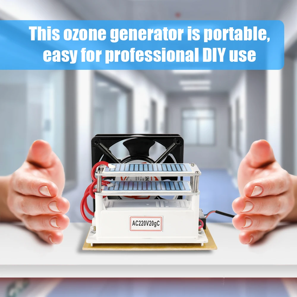 

Hot Car tools 220V Ozone Generator Disinfection Machine Ozonizer Air Water Air Purifier Filter Fan For Home Car Sterilization