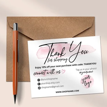 

Custom Business Thank You Card, Packaging Insert Cards, Customer Thank You Card, Insert Thanks Note, Insert Order