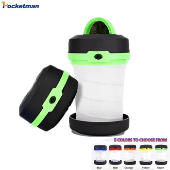 

Portable Camping Light Tent Light Multifunction Retractable Camping Lamp Outdoor Lantern LED Flashlight Pocket Torch AA Battery
