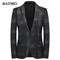BATMO 2019 Новое поступление осенний высококачественный повседневный мужской блейзер, мужские шерстяные куртки, большие размеры M-4XL 909