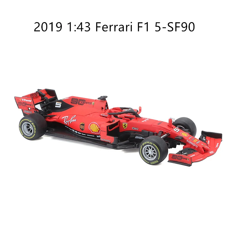 Burago 1:43 Ferrari 5-SF90 сплав F1 модель автомобиля литье под давлением модель автомобиля моделирование автомобиля украшение коллекция Подарочная игрушка