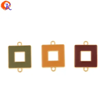 

Cordial Design 100Pcs 15*20MM Jewelry Accessories/Square Earrings Connectors/Hand Made/Paint Effect/DIY Making/Earring Findings