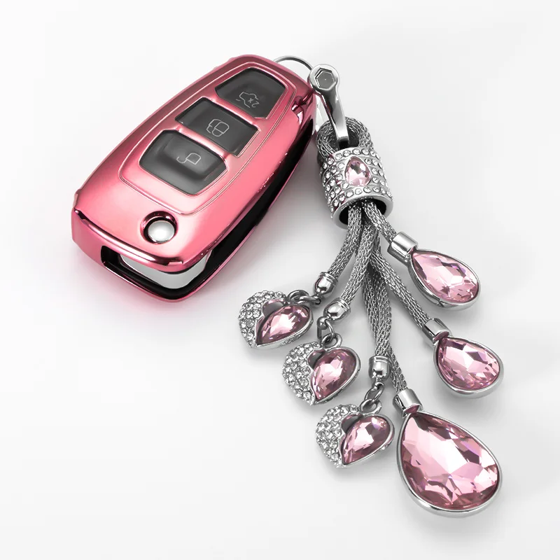 

Soft TPU Car Key Case keyring for Ford Focus 2 ST Mondeo Kuga Fiesta Ecosport Ranger Ford ABS style waterproof Accessories