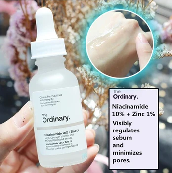

30ml The Ordinary Niacinamide 10% + Zinc 1% Face Serum Oil Balance Reduce Skin Blemishes Whitening Moisturizer Makeup Primer
