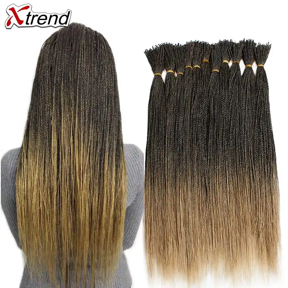 Xtrend Micro Senegalese Twist Crochet Braid Synthetic Hair For Wig 22 Inch 100strands Per Pack Ombre Black Brown Twists Braids Aliexpress
