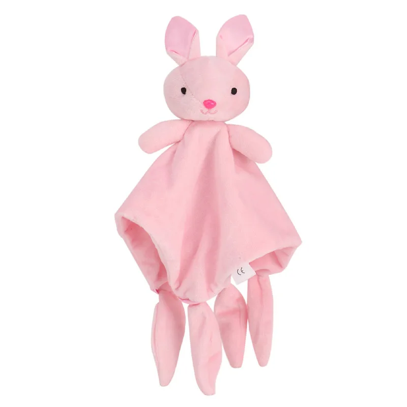 rabbit Детское комфортное полотенце, мягкое плюшевое одеяло для безопасности, Успокаивающая игрушка для малышей, распродажа - Цвет: rabbit