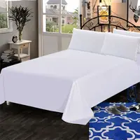 LAGMTA – drap plat épais 100% coton, couleur unie, drap de lit de haute qualité, différentes tailles personnalisables, 1 pièce 1