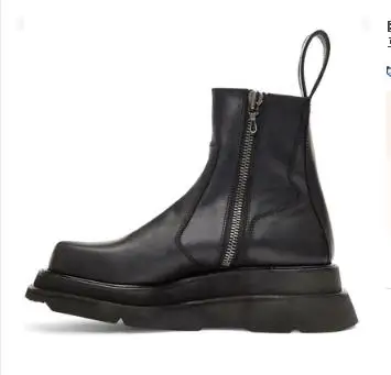 cloth inside Мужские военные ботинки на платформе; zapatillas hombre; зимние кожаные ботинки; botas hombre; Повседневная обувь; Sapato Masculino; крутая Мужская обувь; Erkek Ayakkabi - Цвет: cloth inside