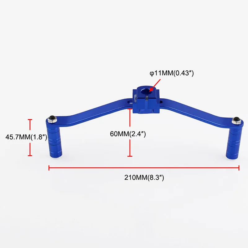 Универсальный мотоцикл Алюминий Dual/2 Way Шестерни перемещения рычага переключения передач для ног педали переключения Аксессуары для мотоциклов