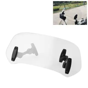 

Motorcycle Windshield Adjustable Extension Windscreen Spoiler Wind Deflector Protector Motor for royal enfield parabrisas moto