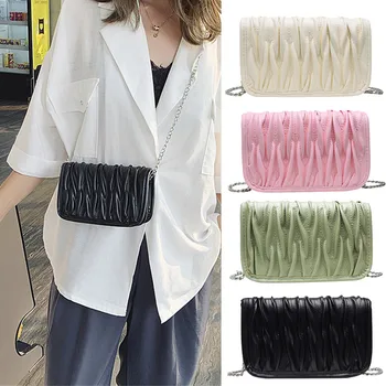 

New Simple Solid Handbag sac a main Women Fashion All-purpose Small Square Clutch Bag torebka Single Shoulder Messenger Bags #C8