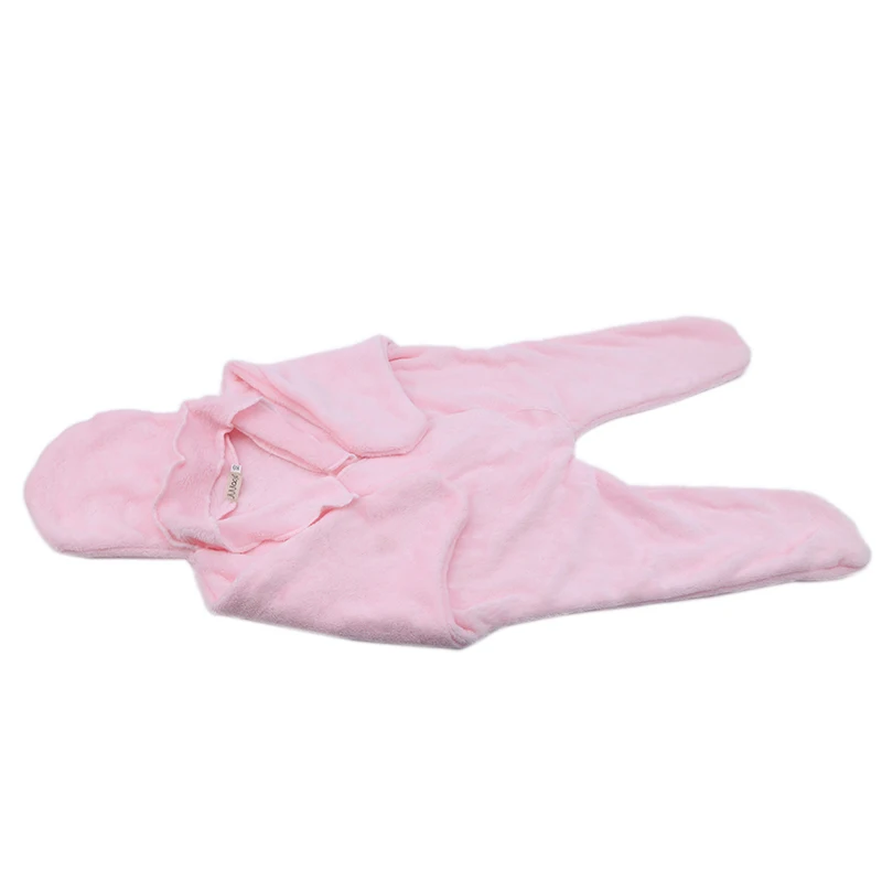 Розовый осенне-зимний фланелевый детский спальный мешок с рисунком морской звезды, детский зимний спальный мешок для малышей