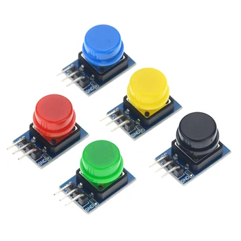 

5PCS 12X12MM Big Key Module Big Button Module Light Touch Switch Module With Hat High Level Output Non-self-locking