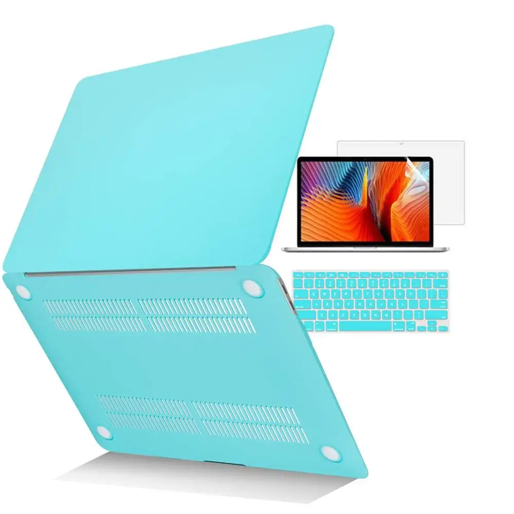 Tiffany Сумка для ноутбука, чехол для Macbook Air 13, чехол-клавиатура для Macbook Air Pro retina 11 12 13 15 Mac Book 13,3, 15,4 дюймов, сенсорная панель - Цвет: Tiffany
