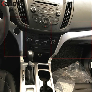 

For Ford Escape Kuga 2017 2018 2019 ABS Matte Interior Center Control Cover Trim Panel Decoration Car Styling Accessories