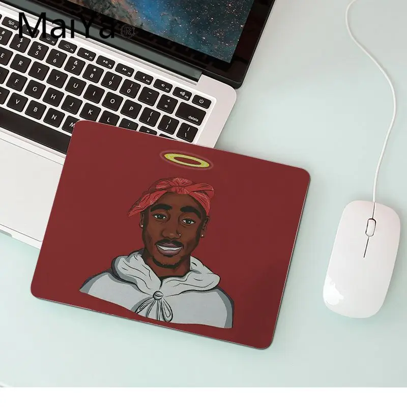 No Lock Edge18x22cm MaiYaCa Лидер продаж 2pac Тупак и Biggie высокоскоростной коврик для мыши размер для 18x22 см 25x29 см резиновые коврики - Цвет: No Lock Edge18x22cm
