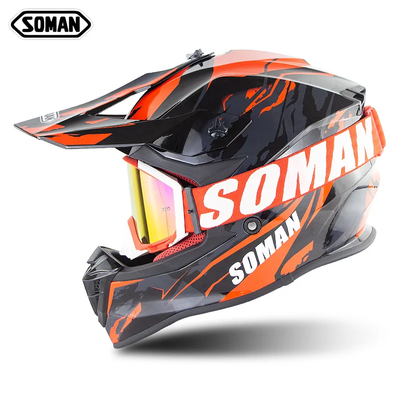 Новый шлем Casco для мотокросса Capacete Ece Сертифицированный моющийся мотоцикла Viseira