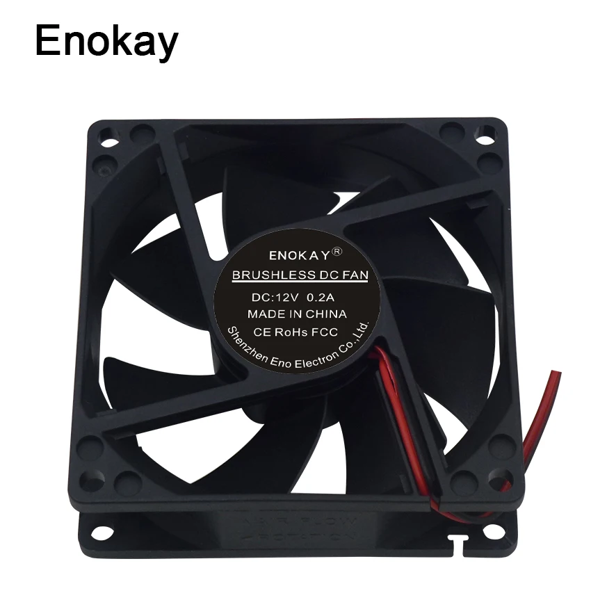 

Wholesale New Rushed Computer Water Cooler 5pcs Fan 12v 24v 2-pin 80x80x25mm Pc Computer Cpu System Brushless Cooling 8025