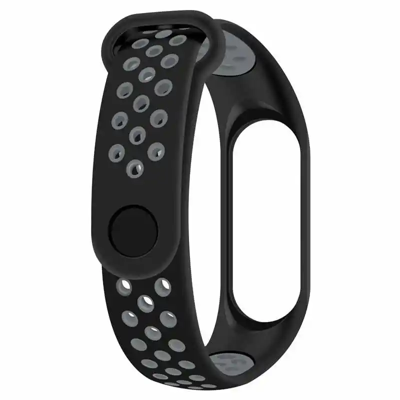 Дышащий ремешок для Xiaomi Mi Band 3 4 Смарт часы наручные M3 M4 Plus браслет MiBand Miband