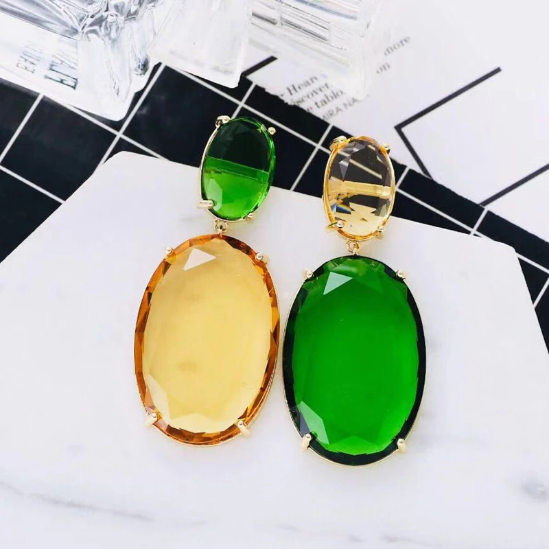 Женские серьги подвески с фианитами разные цвета|Серьги-подвески| |