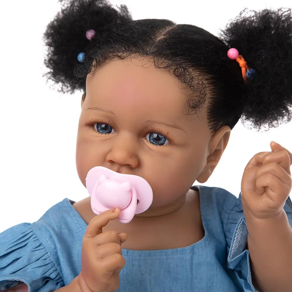 Popular 23 Inch Full Silicone Reborn Baby Dolls Girls Realistic