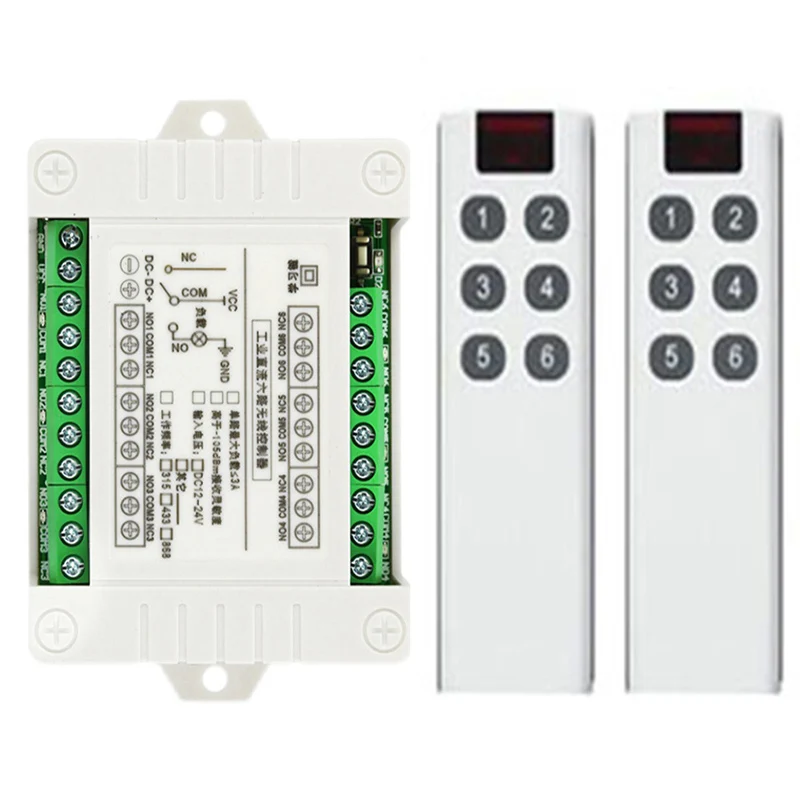 1000m-DC12V-24V-6CH-6-CH-Wireless-Remote-Control-LED-Light-Switch-Relay ...