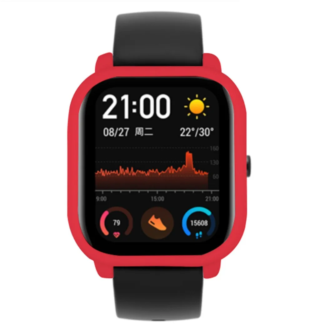 Чехол-накладка силиконовая рамка Защитная Для Xiaomi Huami Amazfit GTS Watch умные часы аксессуары на замену