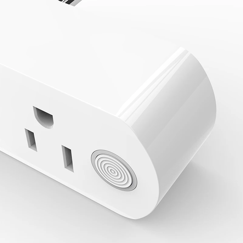 Китайский завод производитель тип 2 в 1 Умный дом штепсельная розетка amazon и google home IFTTT с поддержкой Tuya App двойной штепсельной вилки