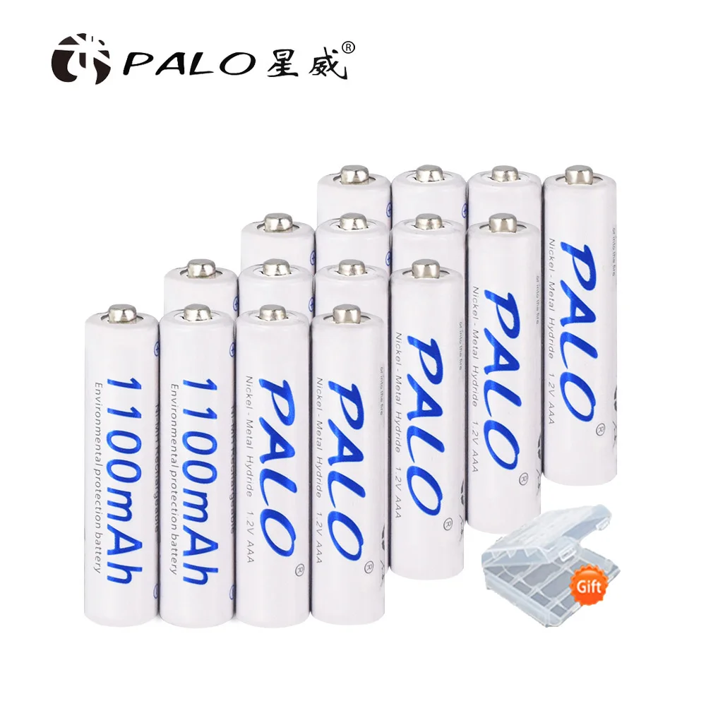 2-16 шт AAA 1100mAh ni-mh аккумуляторная батарея AAA 3A ni mh nimh 1,2 V 1,2 Вольт Оригинальные аккумуляторы высокой емкости тока - Цвет: 16pcs
