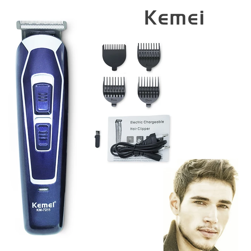 Kemei машинка для стрижки волос парикмахерское Нержавеющая сталь лезвие Уход за