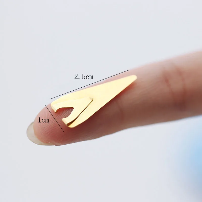 Metal Bookmark Bookmarks Stationery Supplies Retro Simple Mini Metal Bookmark Creative Stationery Indicator Marker of Page Gold Silver Orange Teacher Gift School Supply 6pcs